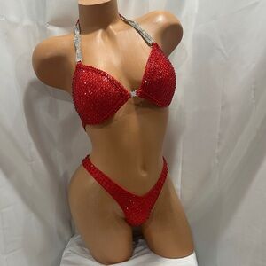 Npc wellness competition bikini, Suit NWT handmade 34D small bottoms